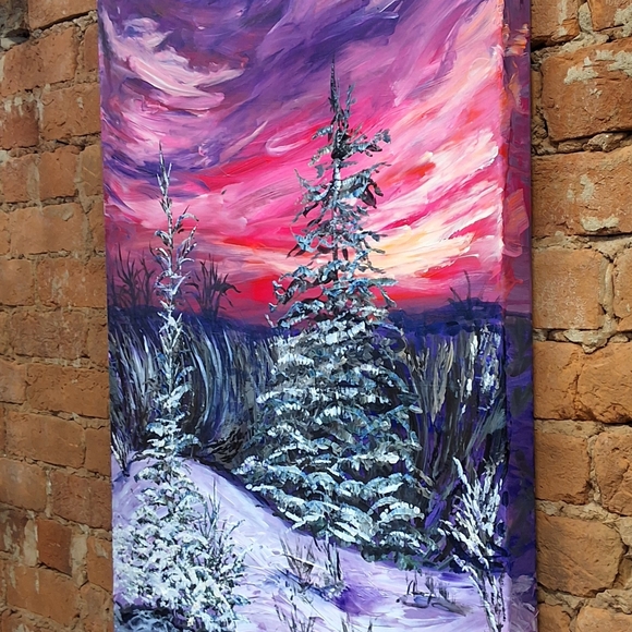 "Loveletter to Winter " 24in X 36in ORIGINAL ARTWORK BY ME - Picture 2 of 5